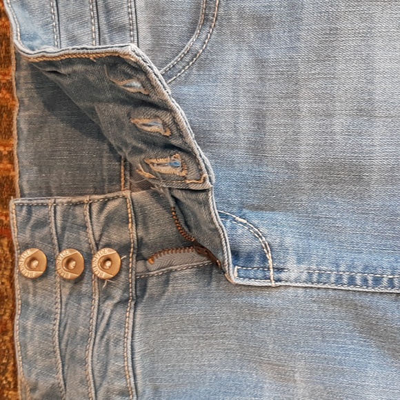 Blue Spice Denim Mini Skirt Size 7 - Picture 8 of 9